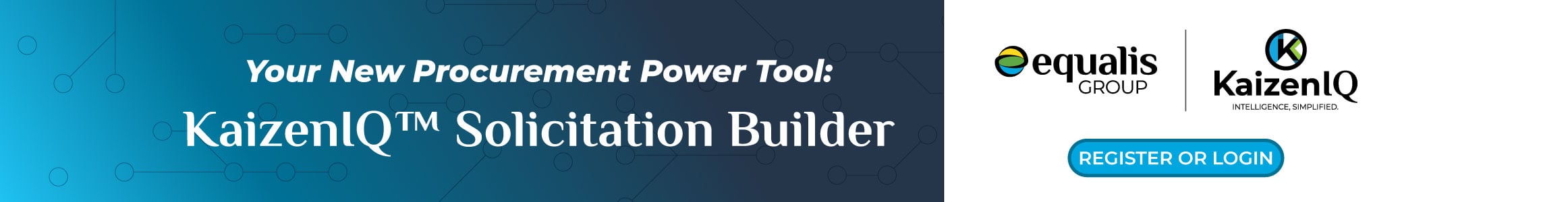 Register for KaizenIQ Solicitation Builder