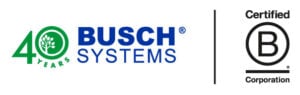 Busch Systems (40 Years) logo Busch Systems (40 Years) logo
